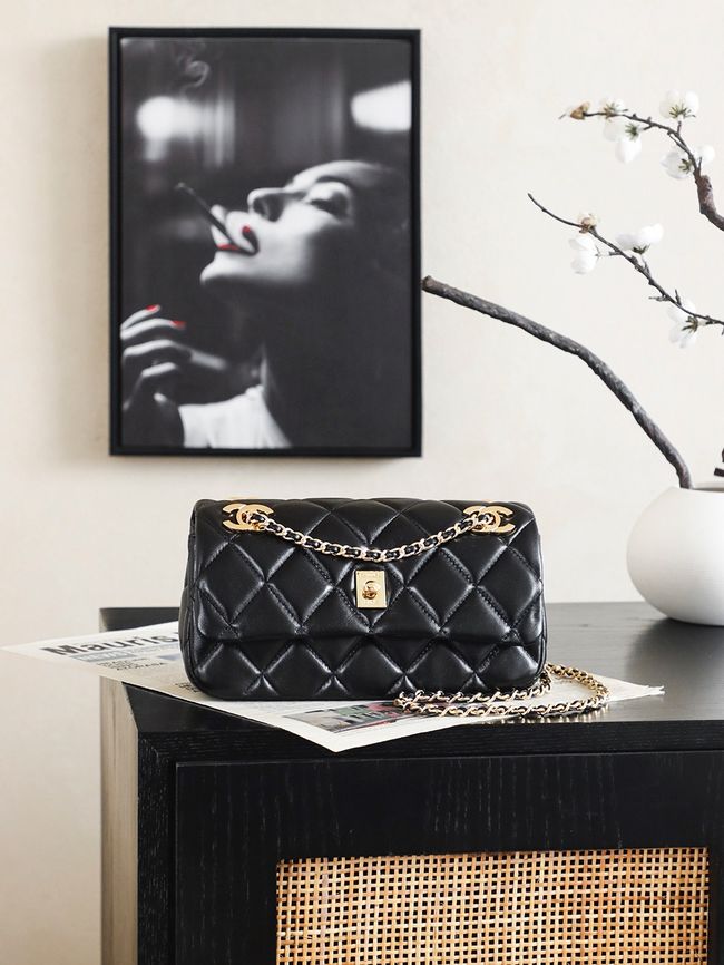 Chanel 2.55 Handbag AS6449 black Chanel 2.55 Handbag AS6449 black