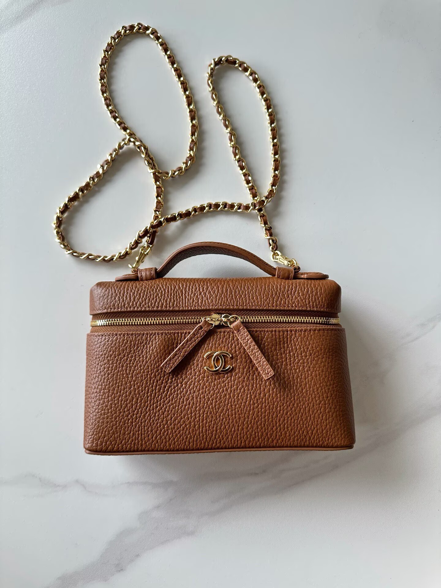 Chanel Vanity With Chain AP5346 Brown