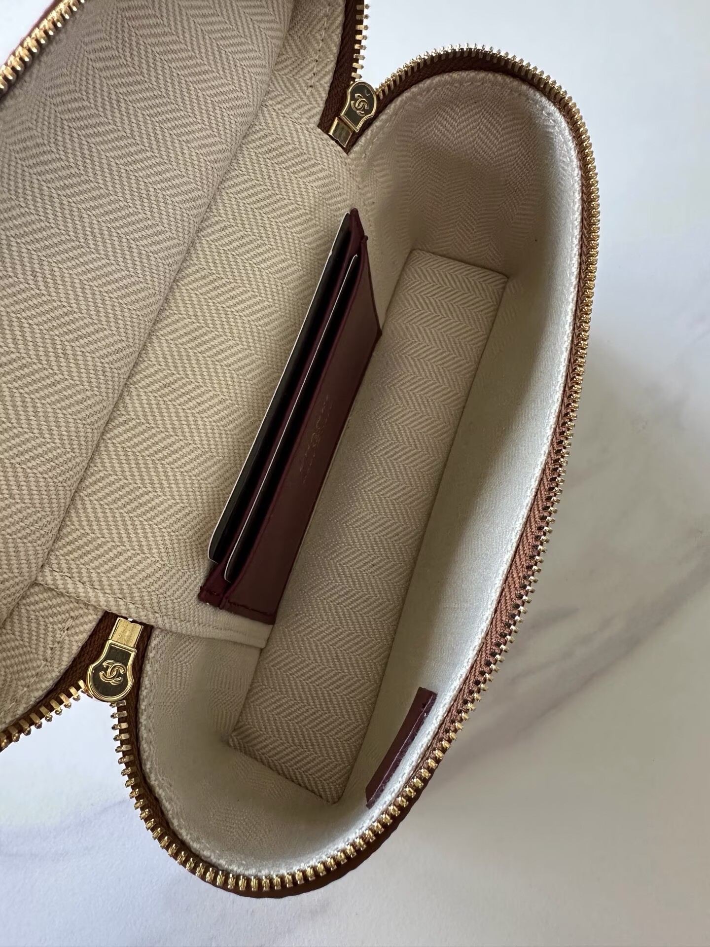 Chanel Vanity With Chain AP5346 Brown Chanel Vanity With Chain AP5346 Brown