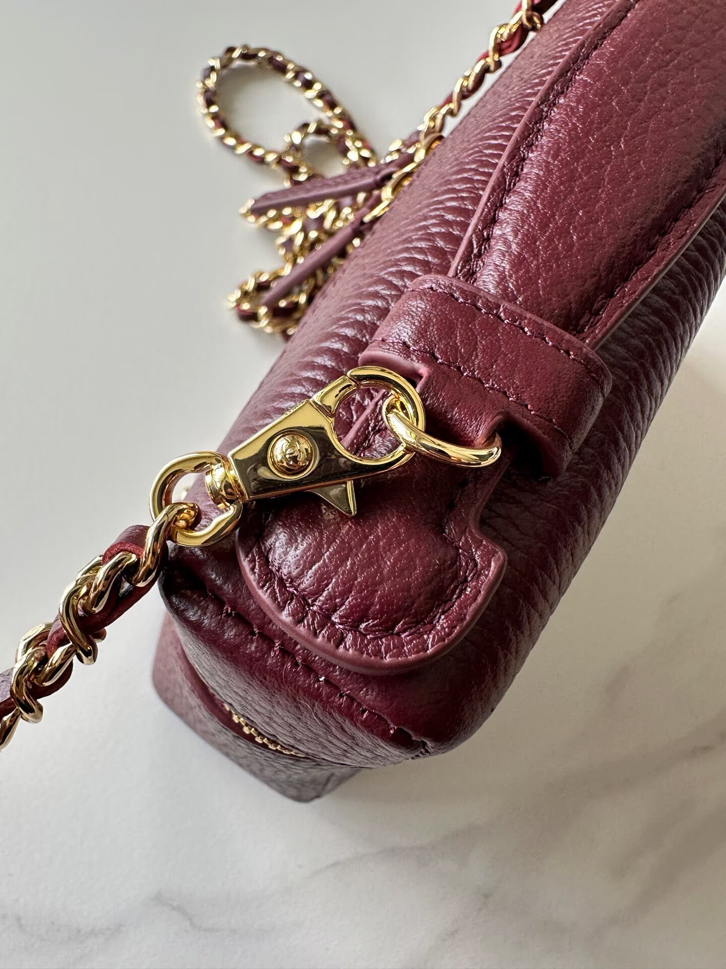 Chanel Vanity With Chain AP5346 Burgundy Chanel Vanity With Chain AP5346 Burgundy