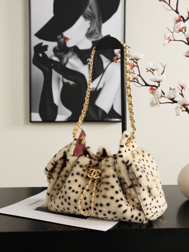 CHANEL 25 Mini Handbag AS5631 Light Beige & Black CHANEL 25 Mini Handbag AS5631 Light Beige & Black