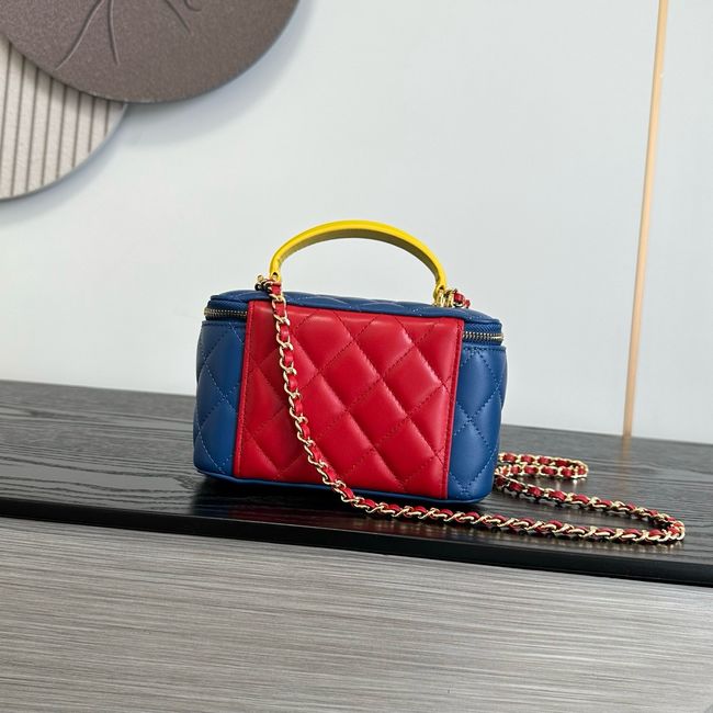Chanel Long Vanity with Chain AP2199 Blue& Yellow & Red Chanel Long Vanity with Chain AP2199 Blue& Yellow & Red