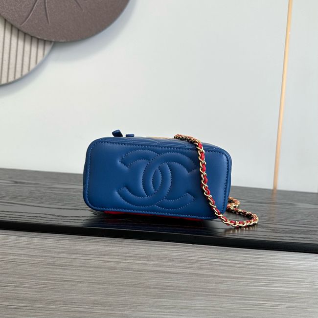 Chanel Long Vanity with Chain AP2199 Blue& Yellow & Red Chanel Long Vanity with Chain AP2199 Blue& Yellow & Red
