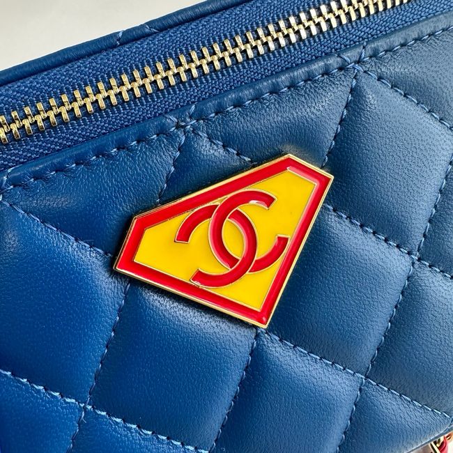 Chanel Long Vanity with Chain AP2199 Blue& Yellow & Red Chanel Long Vanity with Chain AP2199 Blue& Yellow & Red