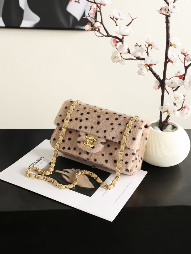 Chanel MINI FLAP BAG AS1116 Light Beige & Black Chanel MINI FLAP BAG AS1116 Light Beige & Black