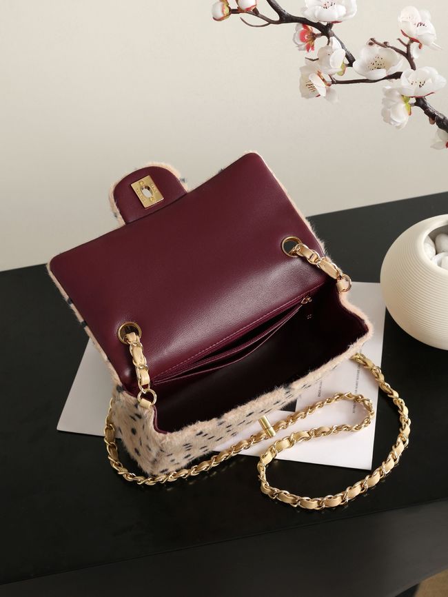 Chanel MINI FLAP BAG AS1116 Light Beige & Black Chanel MINI FLAP BAG AS1116 Light Beige & Black