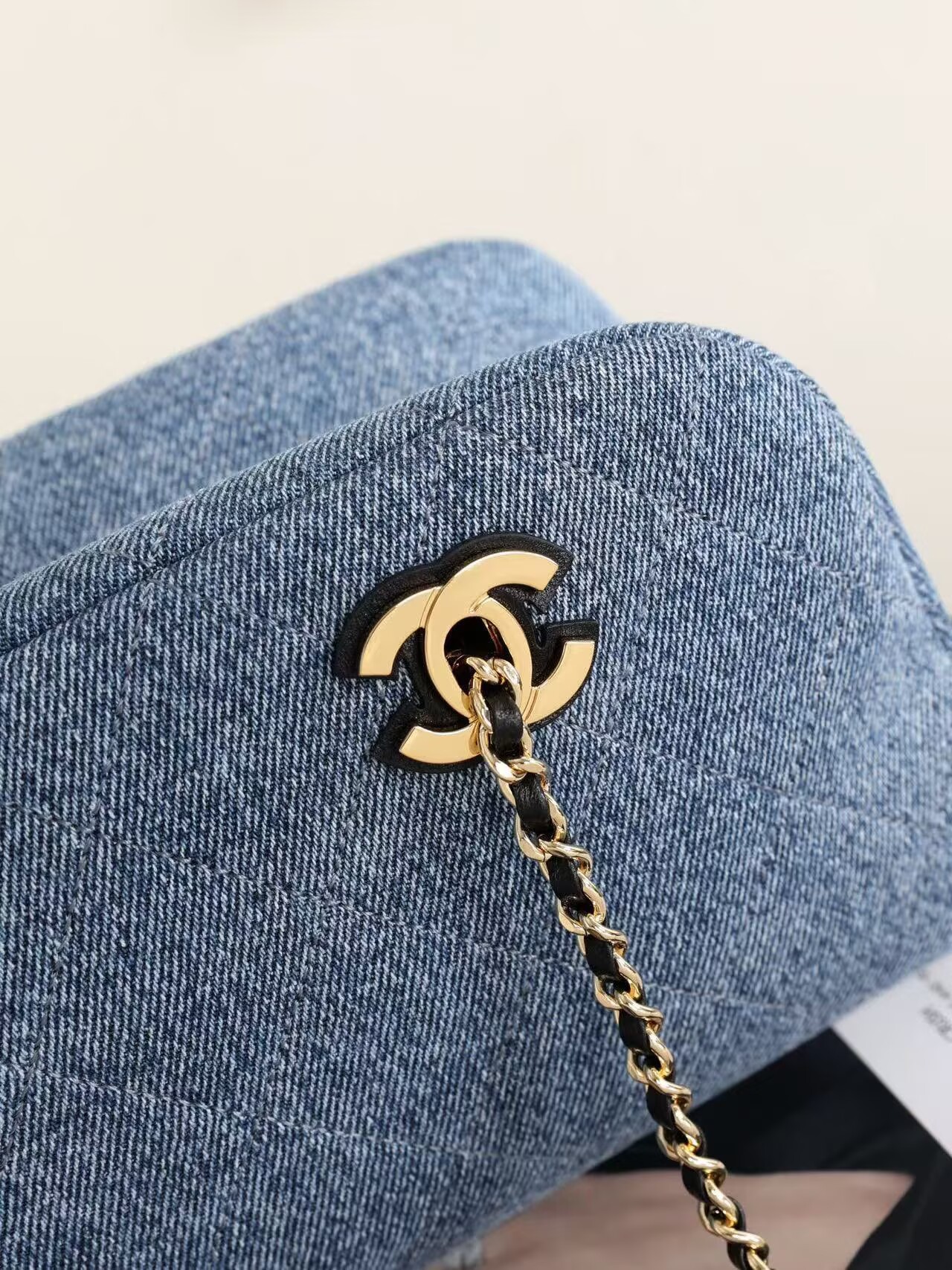 CHANEL Top Handle Shoulder Bag 6301 Denim Blue CHANEL Top Handle Shoulder Bag 6301 Denim Blue