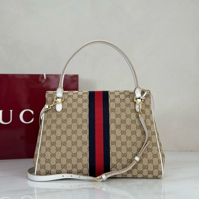 Gucci Paparazzo large top handle bag 875019 white&brown Gucci Paparazzo large top handle bag 875019 white&brown