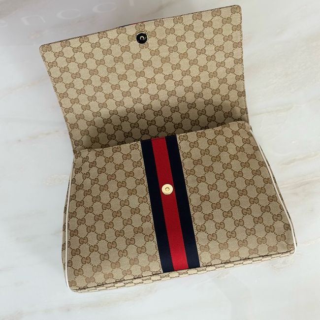 Gucci Paparazzo large top handle bag 875019 white&brown Gucci Paparazzo large top handle bag 875019 white&brown