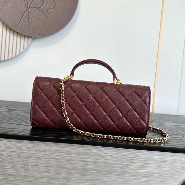 Chanel Clutch with chain AP5280 Burgundy Chanel Clutch with chain AP5280 Burgundy