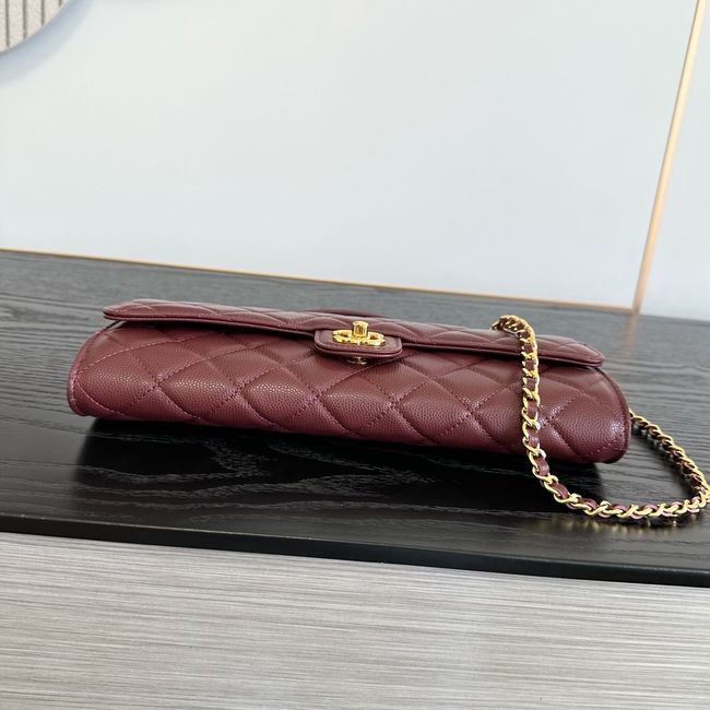 Chanel Clutch with chain AP5280 Burgundy Chanel Clutch with chain AP5280 Burgundy