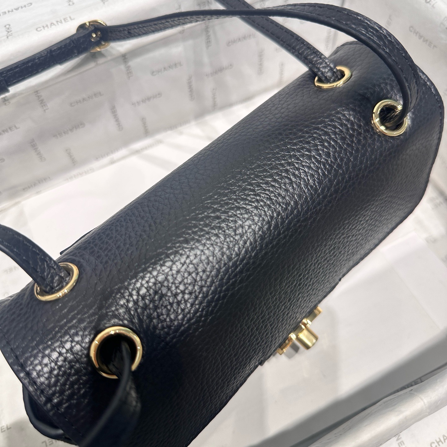Chanel Mini Flap Bag AS6573 Black&dold Chanel Mini Flap Bag AS6573 Black&dold