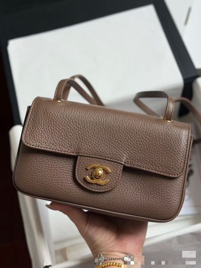 Chanel Mini Flap Bag AS6573 brown