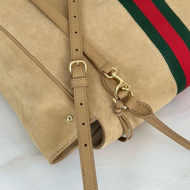 Gucci Paparazzo large top handle bag 875019 Apricot suede Gucci Paparazzo large top handle bag 875019 Apricot suede