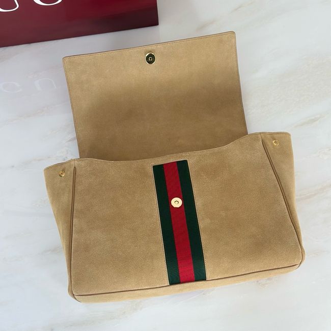Gucci Paparazzo large top handle bag 875019 Apricot suede Gucci Paparazzo large top handle bag 875019 Apricot suede
