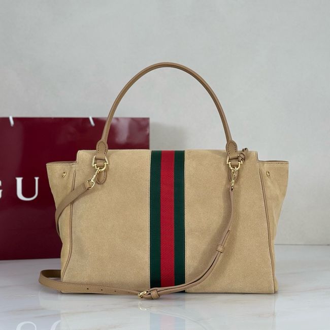 Gucci Paparazzo large top handle bag 875019 Apricot suede Gucci Paparazzo large top handle bag 875019 Apricot suede