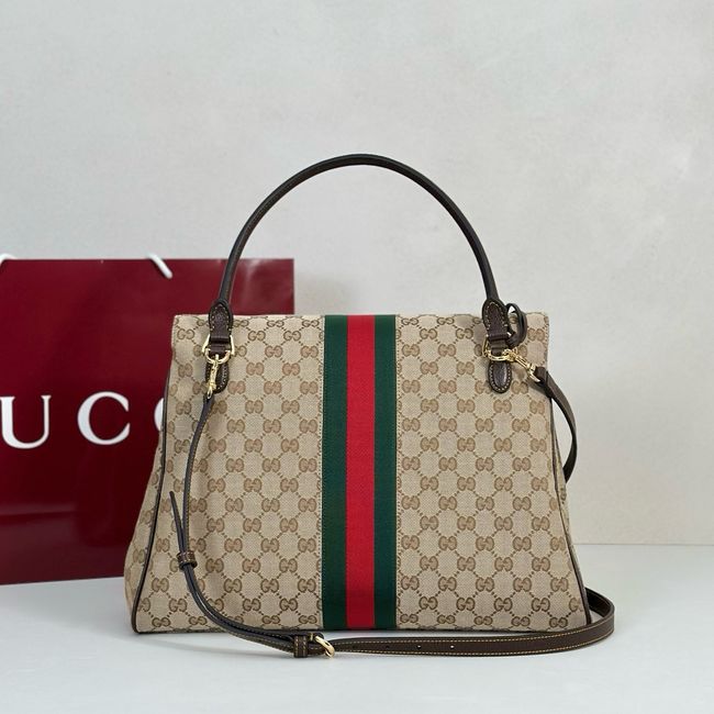Gucci Paparazzo large top handle bag 875019 brown GG canvas Gucci Paparazzo large top handle bag 875019 brown GG canvas