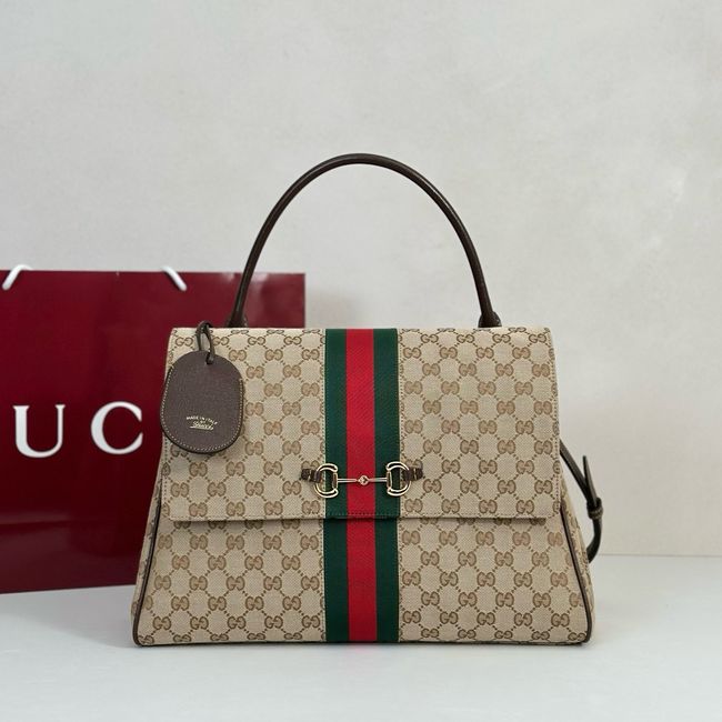 Gucci Paparazzo large top handle bag 875019 brown GG canvas Gucci Paparazzo large top handle bag 875019 brown GG canvas