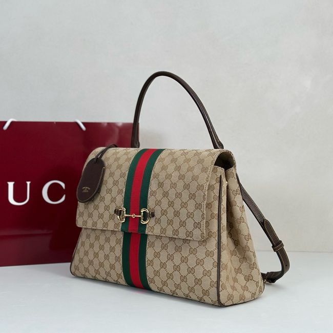 Gucci Paparazzo large top handle bag 875019 brown GG canvas Gucci Paparazzo large top handle bag 875019 brown GG canvas