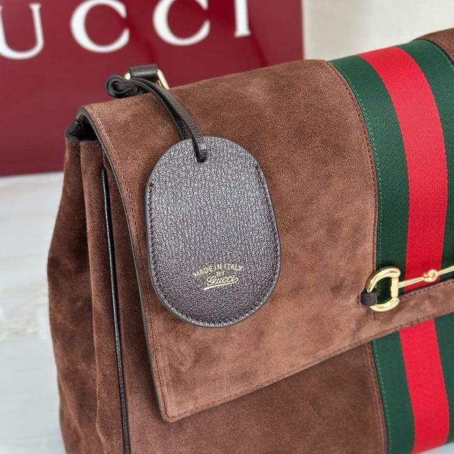 Gucci Paparazzo large top handle bag 875019 dark brown suede Gucci Paparazzo large top handle bag 875019 dark brown suede