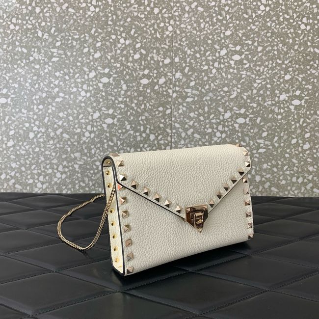 VALENTINO ROCKSTUD Small Calfskin Handbag VA088 white VALENTINO ROCKSTUD Small Calfskin Handbag VA088 white