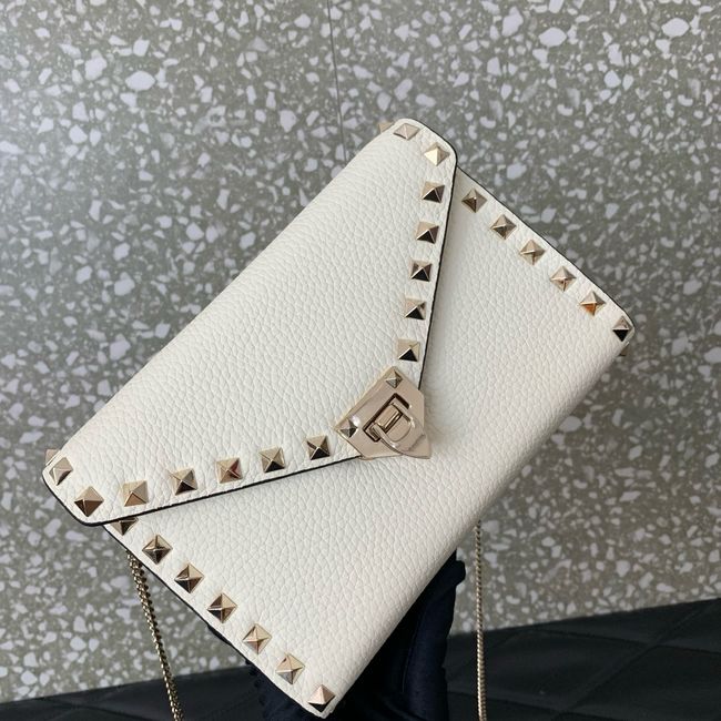 VALENTINO ROCKSTUD Small Calfskin Handbag VA088 white VALENTINO ROCKSTUD Small Calfskin Handbag VA088 white