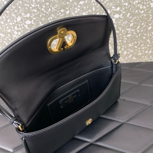 VALENTINO DEVAIN Small Sheepskin Shoulder Bag WB0T31 black VALENTINO DEVAIN Small Sheepskin Shoulder Bag WB0T31 black