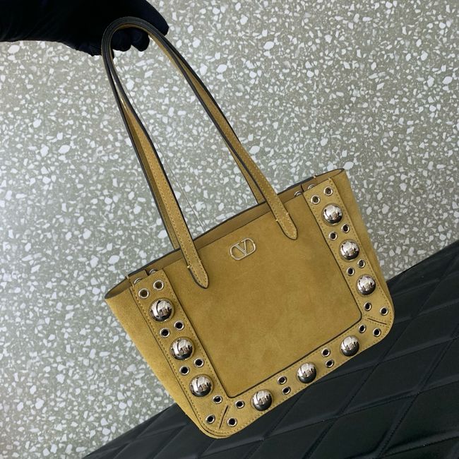 VALENTINO NELLCOTE small suede Handbag WB0R78 brown VALENTINO NELLCOTE small suede Handbag WB0R78 brown