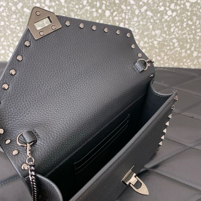 VALENTINO ROCKSTUD Small Calfskin Handbag VA088 black VALENTINO ROCKSTUD Small Calfskin Handbag VA088 black