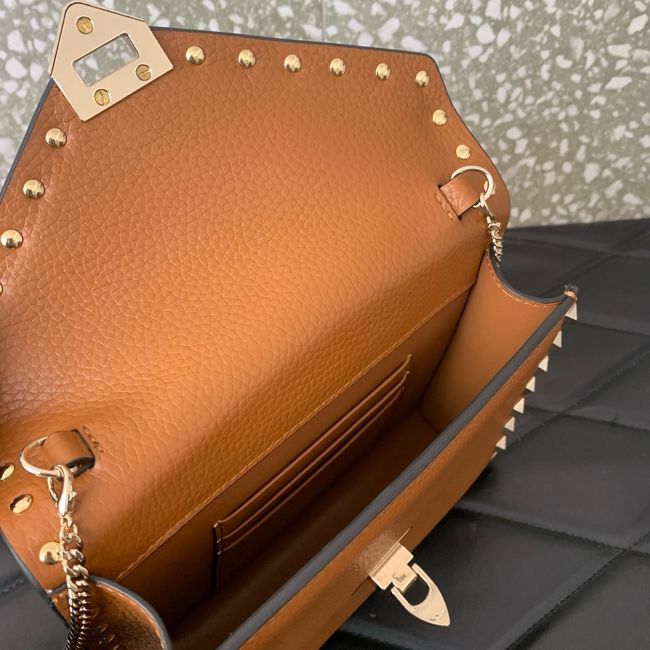 VALENTINO ROCKSTUD Small Calfskin Handbag VA088 camel VALENTINO ROCKSTUD Small Calfskin Handbag VA088 camel