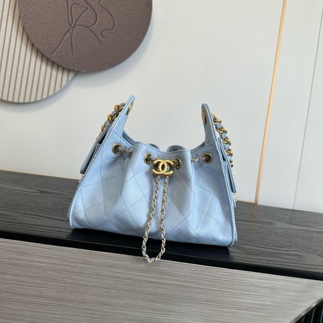 CHANEL 25 Mini Handbag AS5631 sky blue CHANEL 25 Mini Handbag AS5631 sky blue
