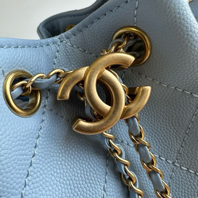 CHANEL 25 Mini Handbag AS5631 sky blue