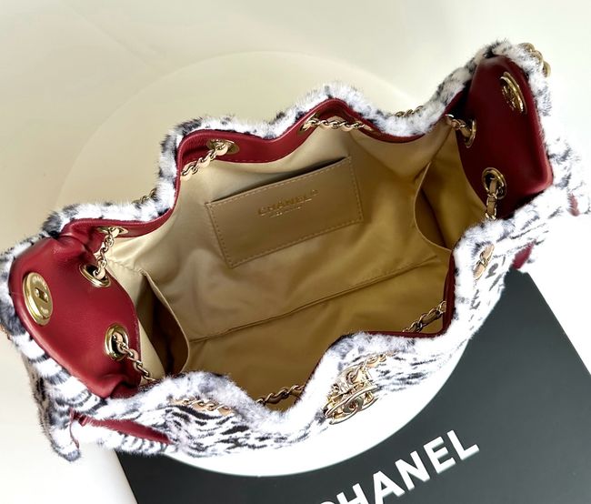 CHANEL 25 Mini Handbag AS5631 white & Black CHANEL 25 Mini Handbag AS5631 white & Black