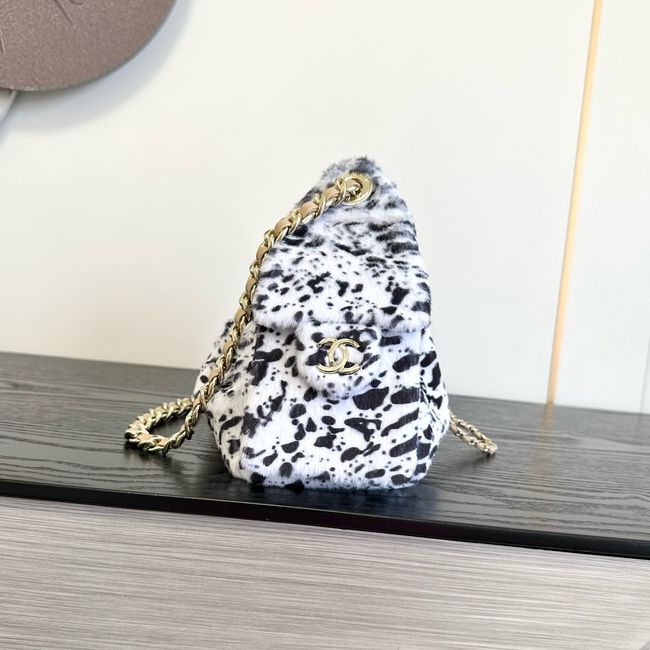 CHANEL 25 Mini Handbag AS5631 white & Black CHANEL 25 Mini Handbag AS5631 white & Black