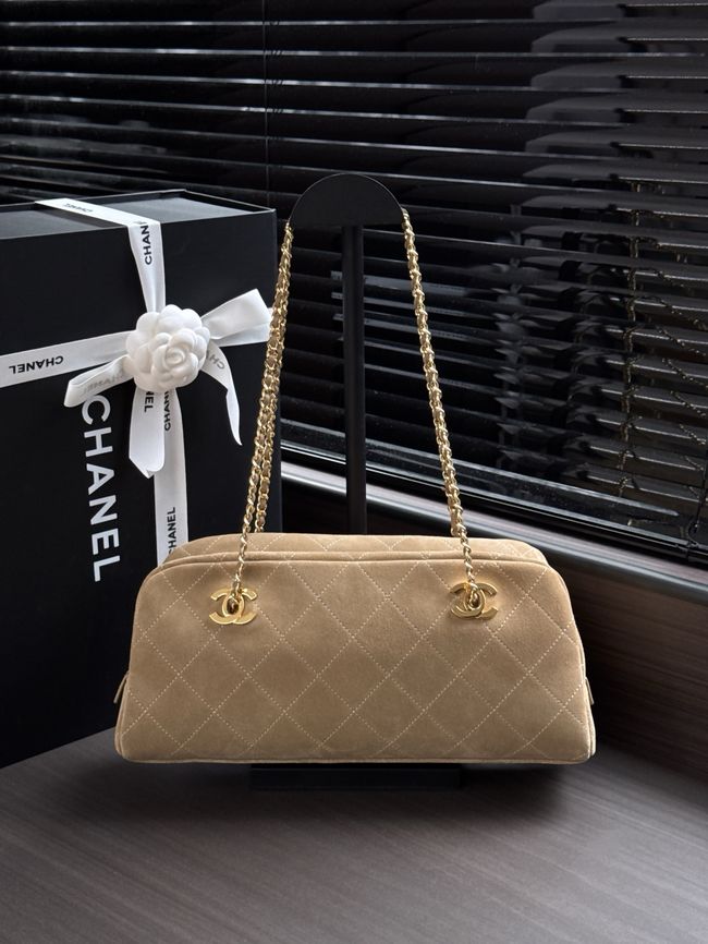 CHANEL Medium Flapbag AS6406 Dark Beige CHANEL Medium Flapbag AS6406 Dark Beige