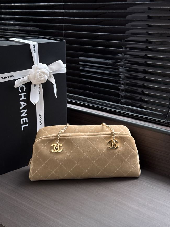 CHANEL Medium Flapbag AS6406 Dark Beige