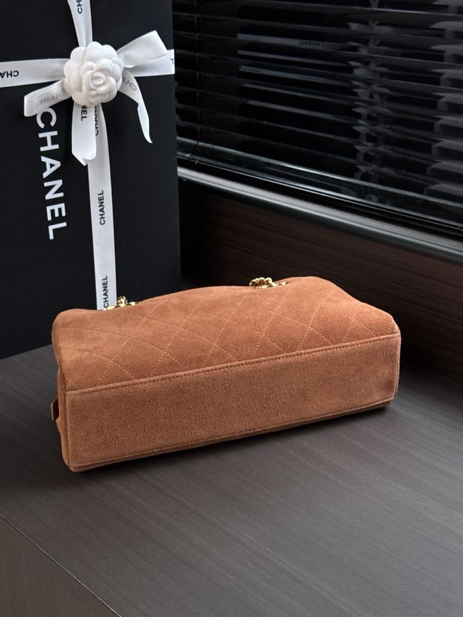 CHANEL Medium Flapbag AS6406 brown CHANEL Medium Flapbag AS6406 brown