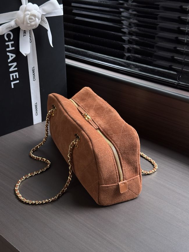 CHANEL Medium Flapbag AS6406 brown CHANEL Medium Flapbag AS6406 brown