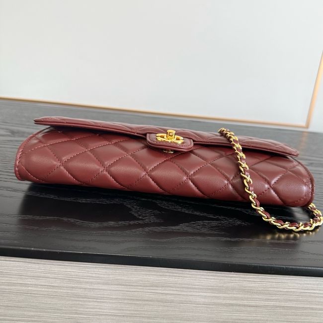 Chanel Clutch with chain Sheepskin AP5280 Burgundy Chanel Clutch with chain Sheepskin AP5280 Burgundy