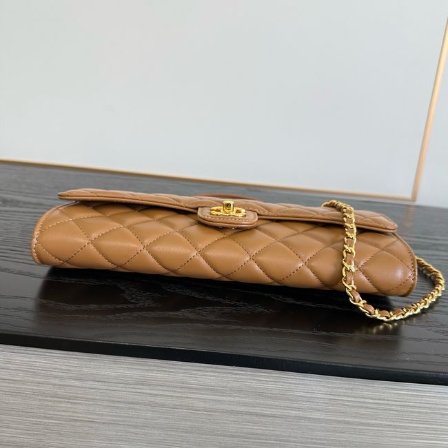 Chanel Clutch with chain Sheepskin AP5280 brown