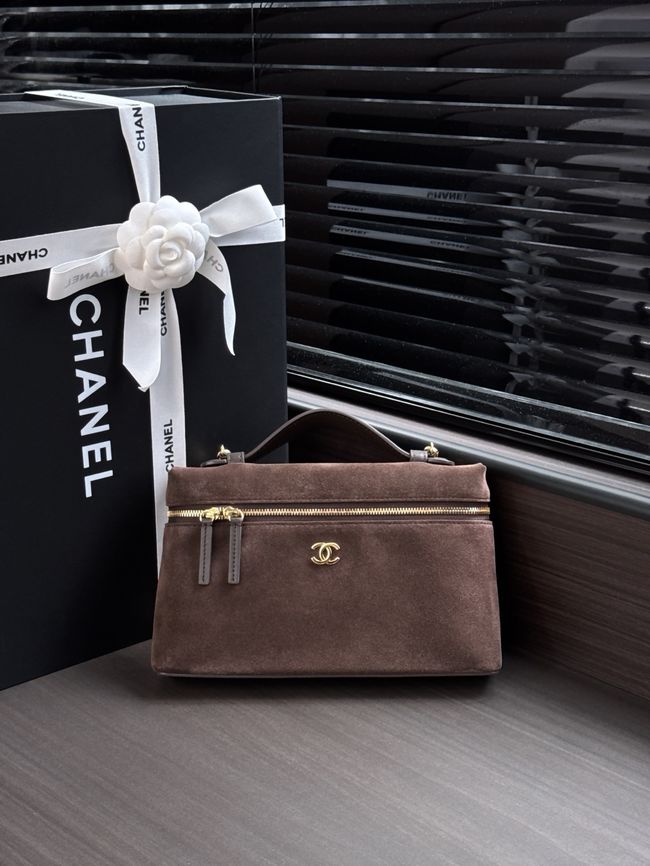 Chanel Large Vanity with chain AP5347 dark brown Chanel Large Vanity with chain AP5347 dark brown
