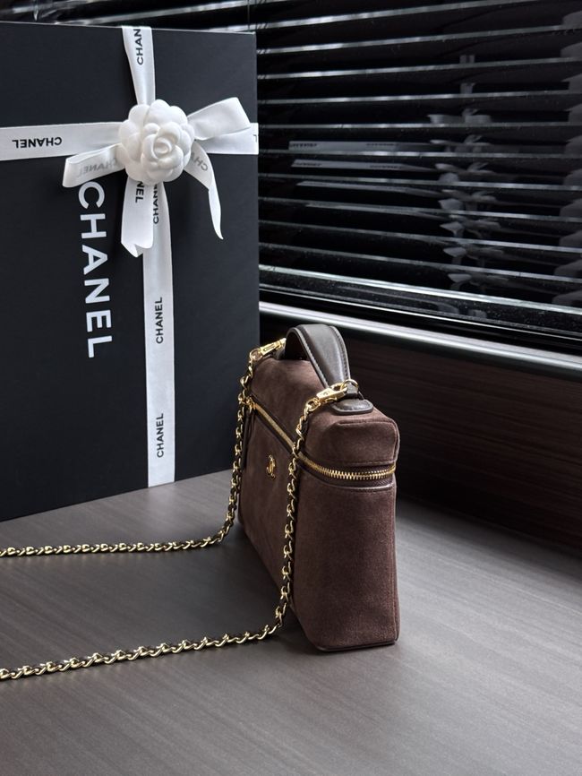 Chanel Large Vanity with chain AP5347 dark brown Chanel Large Vanity with chain AP5347 dark brown