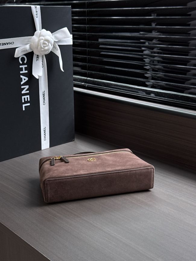 Chanel Large Vanity with chain AP5347 dark brown Chanel Large Vanity with chain AP5347 dark brown