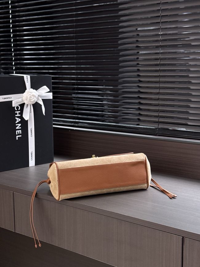 Chanel Small Shopping Bag AS6288 brown&dark Beige Chanel Small Shopping Bag AS6288 brown&dark Beige