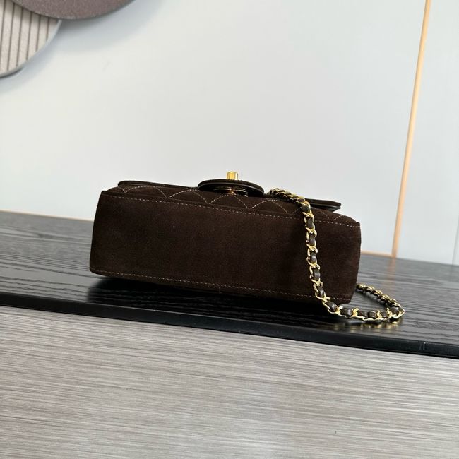 Chanel Suede Calfskin Shoulder Bag AS6627 brown Chanel Suede Calfskin Shoulder Bag AS6627 brown