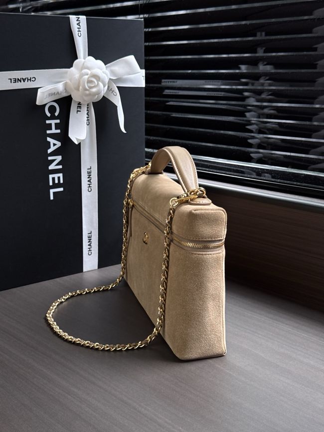 CHANEL Maxi Vanity with chain AS6473 dark Beige CHANEL Maxi Vanity with chain AS6473 dark Beige