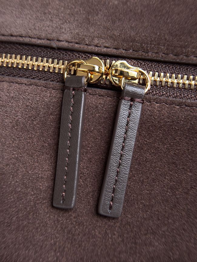 CHANEL Maxi Vanity with chain AS6473 dark brown