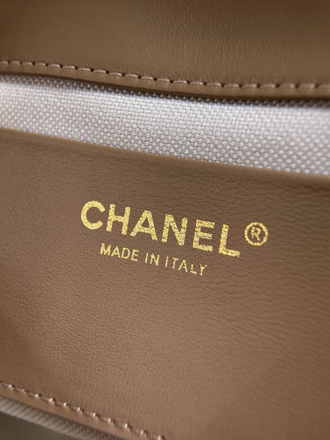Chanel small Flap Bag AS6449 dark Beige Chanel small Flap Bag AS6449 dark Beige