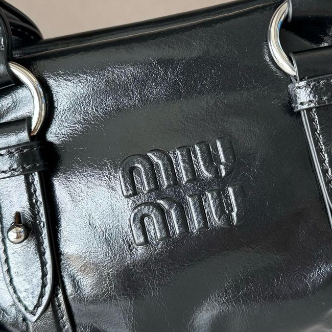 MIUMIU Patent leather bag 5BA336 black