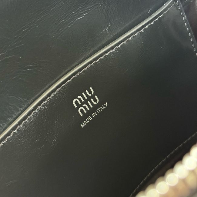 MIUMIU Patent leather bag 5BA336 black